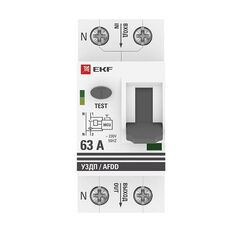 Устройство защиты от дугового пробоя (УЗДП) 1P+N 63А PROxima EKF afdd-2-63-pro • Купить по низкой цене в интернет-магазине СМЭК