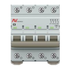 Выключатель автоматический 4п C 3А 10кА AV-10 DC AVERES EKF mcb10-DC-4-03C-av • Купить по низкой цене в интернет-магазине СМЭК