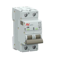 Выключатель автоматический 2п C 16А 10кА AV-10 DC AVERES EKF mcb10-DC-2-16C-av • Купить по низкой цене в интернет-магазине СМЭК