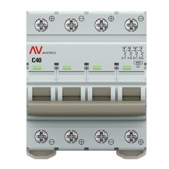 Выключатель автоматический 4п C 40А 10кА AV-10 DC AVERES EKF mcb10-DC-4-40C-av • Купить по низкой цене в интернет-магазине СМЭК