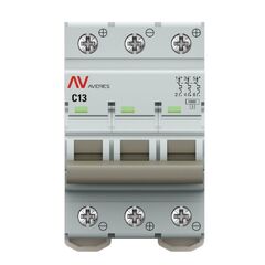 Выключатель автоматический 3п C 13А 10кА AV-10 DC AVERES EKF mcb10-DC-3-13C-av • Купить по низкой цене в интернет-магазине СМЭК