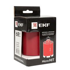 Коронка алмазная для дрелей с микроударом (верхнее пылеудаление) Micro Hit Laser M16 Professional DCH-68MHS EKF dch-68-mhs-m16 • Купить по низкой цене в интернет-магазине СМЭК