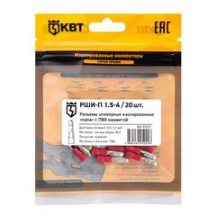 Разъем штекерный РШИ-П 1,5-4 (20шт.) серия ПРОФИ (КВТ) 91037 • Купить по низкой цене в интернет-магазине СМЭК