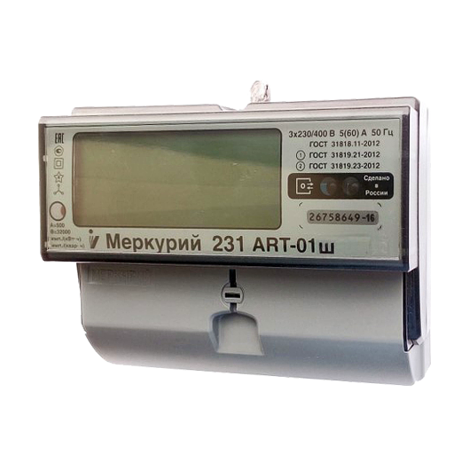 Счетчик Меркурий 231 ART-01Ш • Купить по низкой цене в интернет-магазине СМЭК