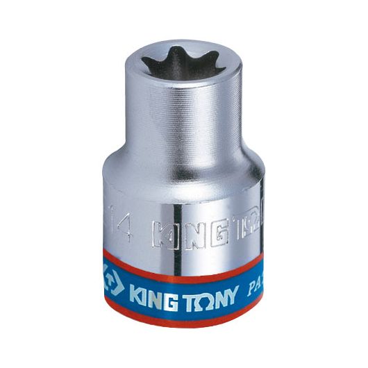 KING TONY Головка торцевая TORX Е-стандарт 3/8", E18, L = 28 мм, изображение 2 • Купить по низкой цене в интернет-магазине СМЭК
