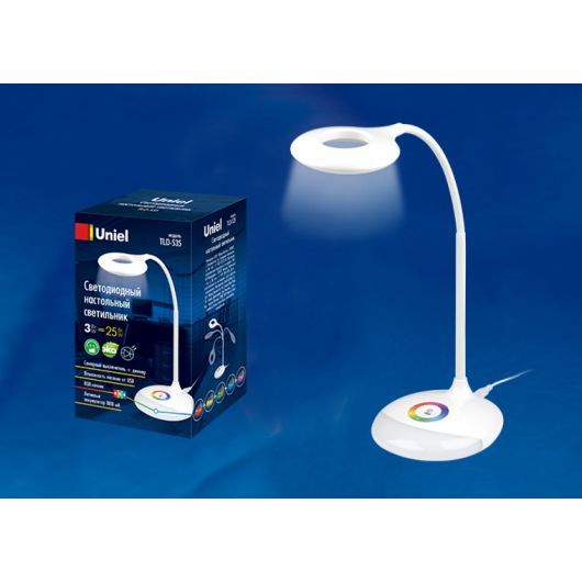 Купить Светильник светодиодный TLD-535 с ночником RBG, 4W, встроенный аккум. 1800mAh, сенсорный вык., бел в интернет-магазине СМЭК