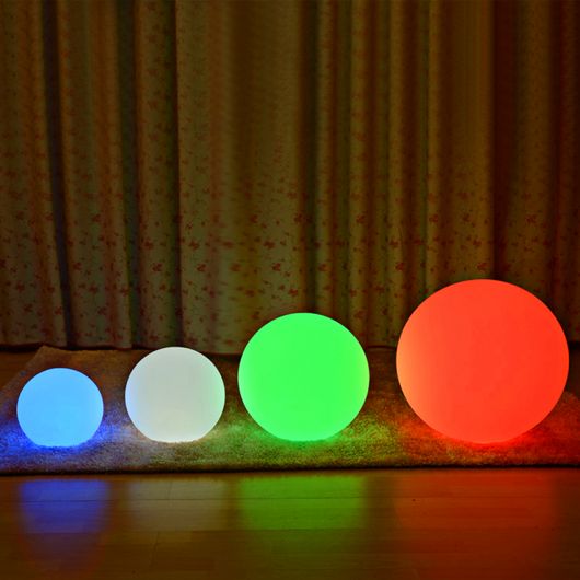 Светильник  "Шар" ULG-R001 020/RGB IP65 BALL декоративный светодиодный, аккум, диаметр 20см, RBG све, изображение 4 • Купить по низкой цене в интернет-магазине СМЭК