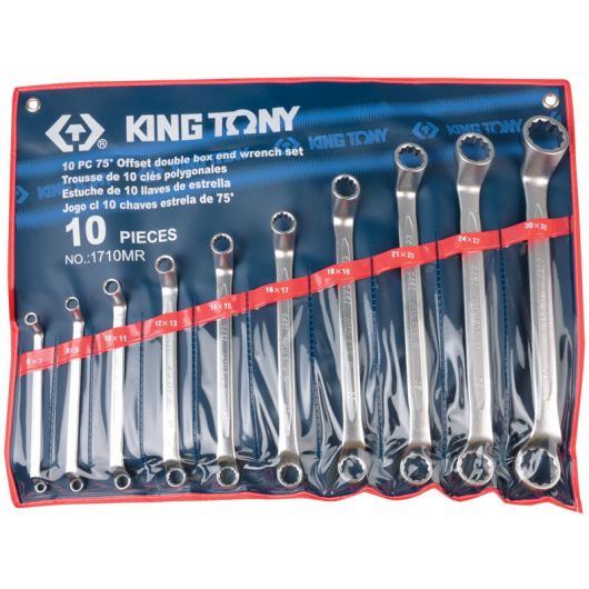 KING TONY Набор накидных ключей, 6-32 мм, 10 предметов, изображение 4 • Купить по низкой цене в интернет-магазине СМЭК