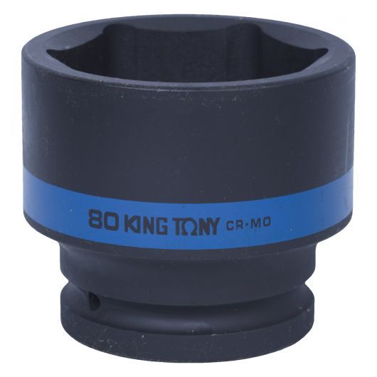 KING TONY Головка торцевая ударная шестигранная 1", 80 мм, изображение 4 • Купить по низкой цене в интернет-магазине СМЭК