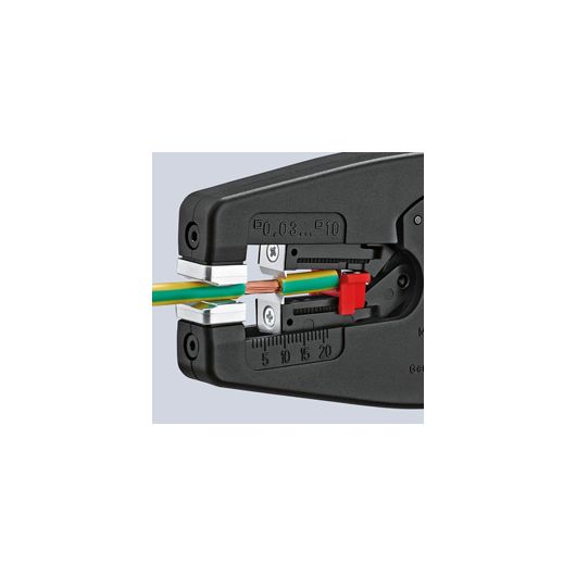 KNIPEX MultiStrip 10 стриппер автоматический, зачистка: Ø 0.03 - 10 мм (AWG 32 - 7), рез кабеля: 1-ж, изображение 4 • Купить по низкой цене в интернет-магазине СМЭК