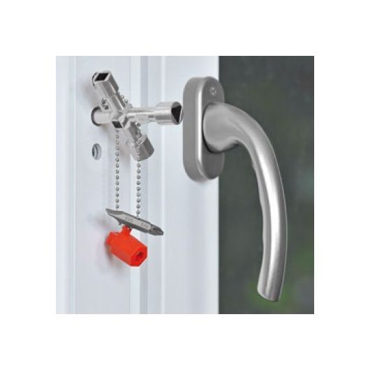 Profi-Key ключ крестовой 4-лучевой для стандартных шкафов и систем запирания, L-90 мм, изображение 2 • Купить по низкой цене в интернет-магазине СМЭК