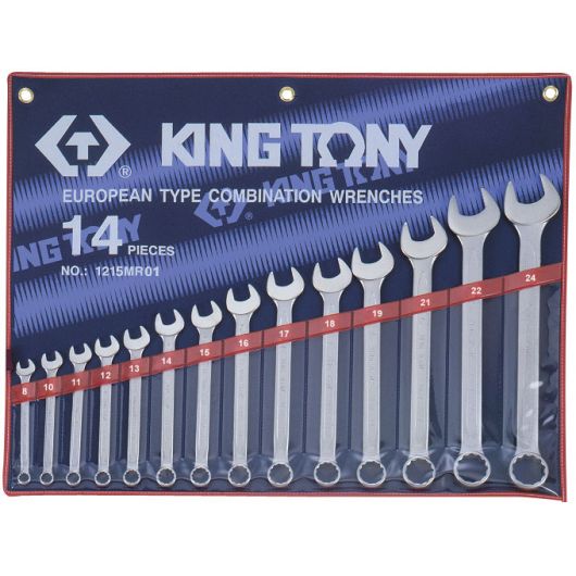 KING TONY Набор комбинированных ключей, 8-24 мм, 14 предметов • Купить по низкой цене в интернет-магазине СМЭК
