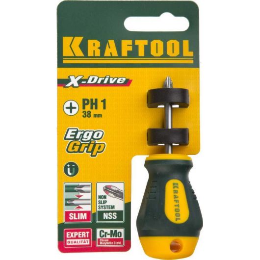 KRAFTOOL Х-Drive PH1x38 отвертка, 250072-1-038, изображение 4 • Купить по низкой цене в интернет-магазине СМЭК