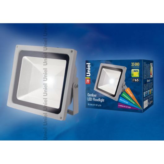 Купить Прожектор  светодиодный ULF-S01-50W-NW IP65 110-240В картон в интернет-магазине СМЭК