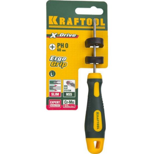 KRAFTOOL Х-Drive PH0x60 отвертка, 250072-0-060, изображение 4 • Купить по низкой цене в интернет-магазине СМЭК