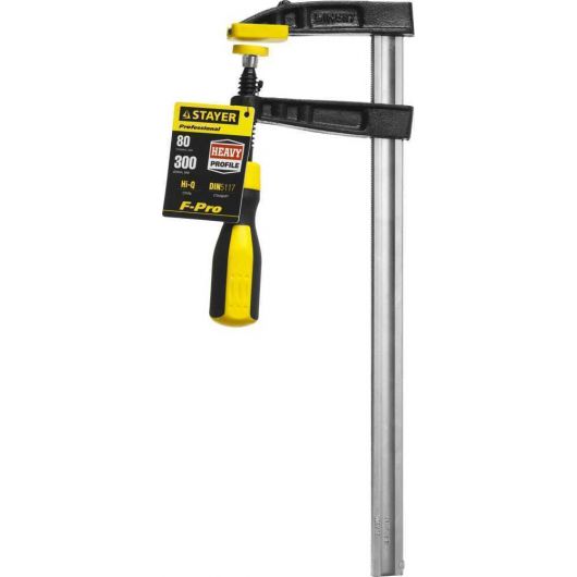 Усиленная струбцина F STAYER Hercules-F HF-30/8 80х300 мм 32095-080-300, изображение 4 • Купить по низкой цене в интернет-магазине СМЭК