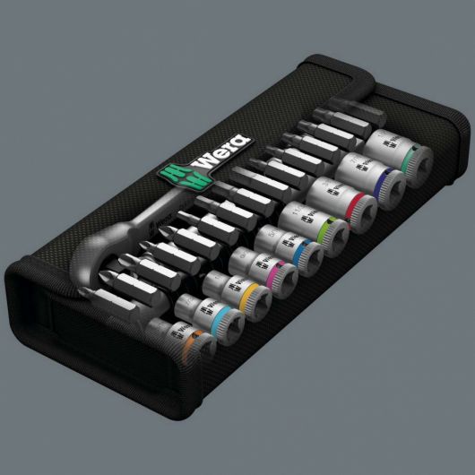 8100 SA 11 Zyklop Metal Switch набор с трещоткой, с реверсом, привод 1/4", 28 предметов, изображение 8 • Купить по низкой цене в интернет-магазине СМЭК