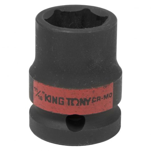 KING TONY Головка торцевая ударная шестигранная 1/2", 11/16", дюймовая, изображение 3 • Купить по низкой цене в интернет-магазине СМЭК