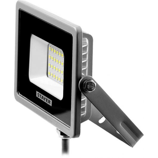 Светодиодный прожектор STAYER LED-Pro 20 Вт 1600 Лм 6500 К 57131-20, изображение 3 • Купить по низкой цене в интернет-магазине СМЭК