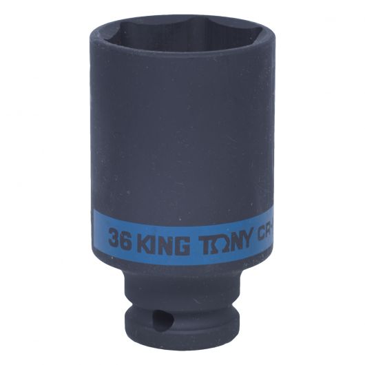 KING TONY Головка торцевая ударная глубокая шестигранная 1/2", 36 мм, изображение 4 • Купить по низкой цене в интернет-магазине СМЭК