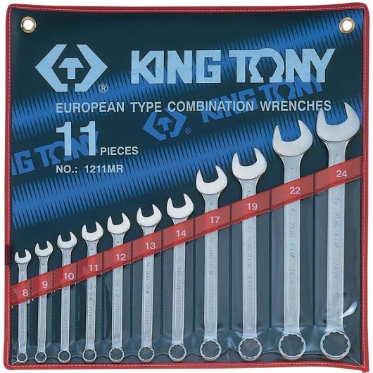 KING TONY Набор комбинированных ключей, 8-24 мм, 11 предметов, изображение 4 • Купить по низкой цене в интернет-магазине СМЭК