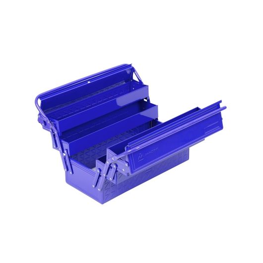 МАСТАК Ящик инструментальный, 5 отсеков, раскладной, синий • Купить по низкой цене в интернет-магазине СМЭК