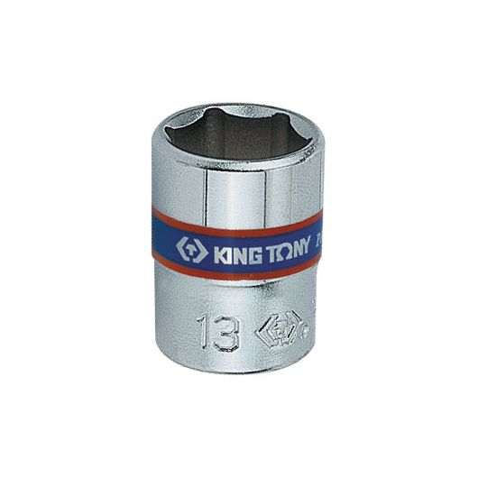 KING TONY Головка торцевая стандартная шестигранная 1/4", 13 мм • Купить по низкой цене в интернет-магазине СМЭК