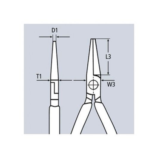 Круглогубцы захватные прециз., L-125 мм, хром, 1-к ручки, изображение 2 • Купить по низкой цене в интернет-магазине СМЭК