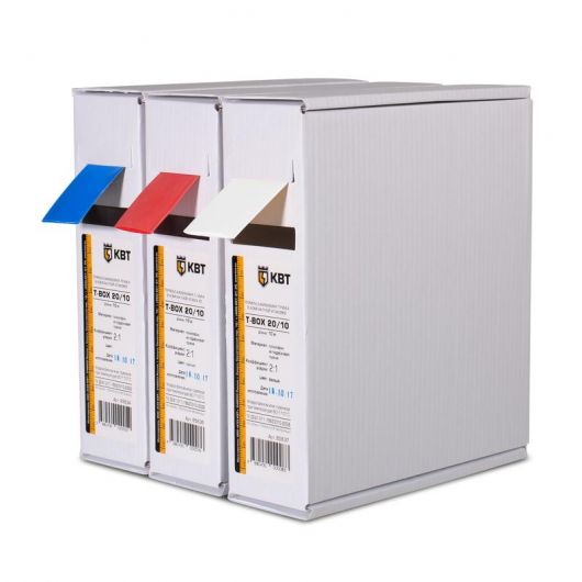 Трубки термоусадочные T-BOX  4/2 красный (10м) (КВТ) • Купить по низкой цене в интернет-магазине СМЭК