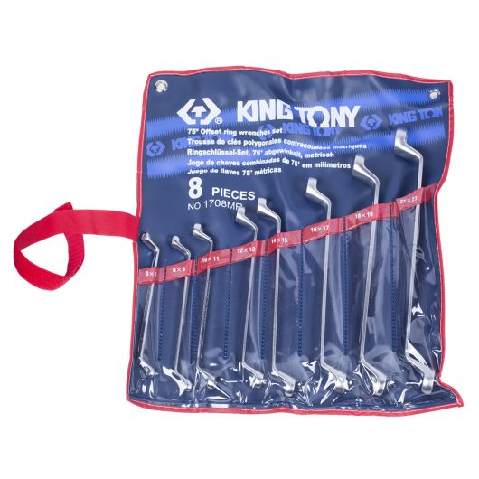 KING TONY Набор накидных ключей, 6-23 мм, 8 предметов, изображение 2 • Купить по низкой цене в интернет-магазине СМЭК