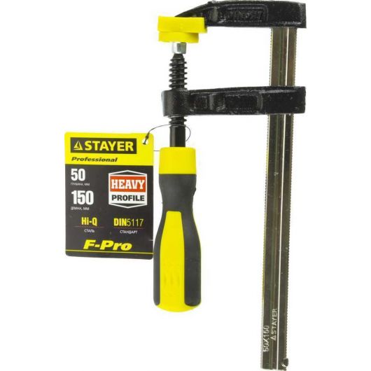 Усиленная струбцина F STAYER Hercules-F HF-15/5 50х150 мм 32095-050-150, изображение 4 • Купить по низкой цене в интернет-магазине СМЭК