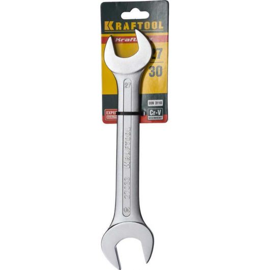 Рожковый гаечный ключ KRAFTOOL 27 х 30 мм 27033-27-30, изображение 2 • Купить по низкой цене в интернет-магазине СМЭК
