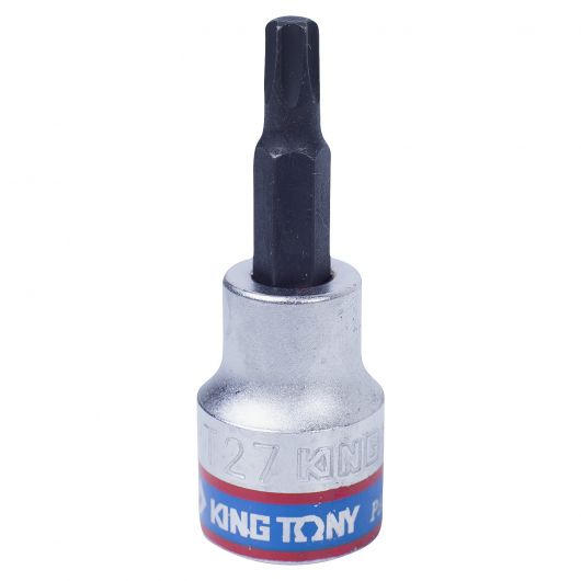 KING TONY Насадка (бита) торцевая 1/2", Torx, T27, L = 60 мм, изображение 2 • Купить по низкой цене в интернет-магазине СМЭК
