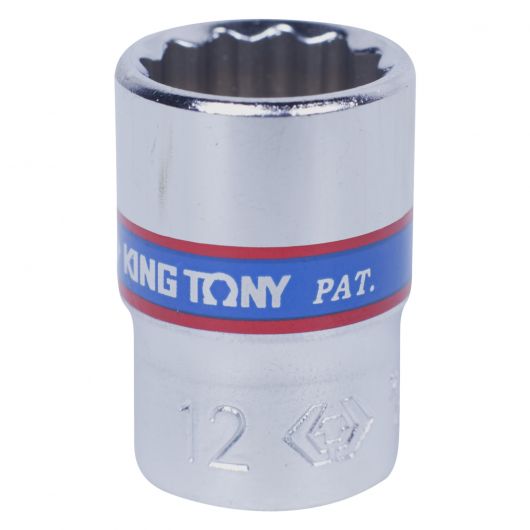 KING TONY Головка торцевая стандартная двенадцатигранная 1/4", 12 мм, изображение 3 • Купить по низкой цене в интернет-магазине СМЭК