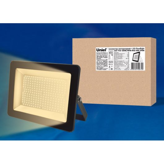 Купить Прожектор  светодиодный ULF-F18-150W-WW IP65 200-240В BLACK в интернет-магазине СМЭК