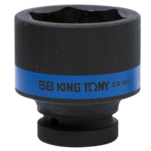 KING TONY Головка торцевая ударная шестигранная 1", 58 мм, изображение 4 • Купить по низкой цене в интернет-магазине СМЭК