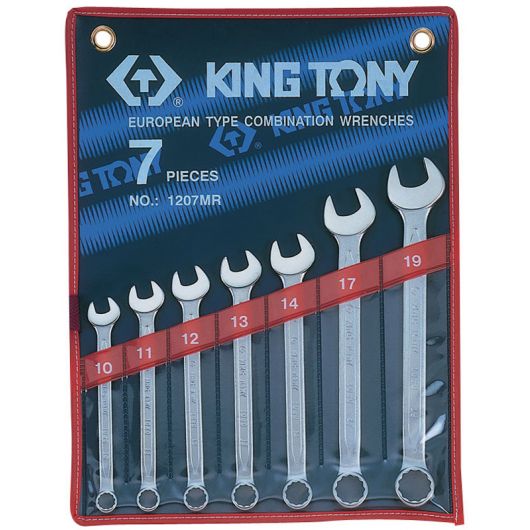 KING TONY Набор комбинированных ключей, 10-19 мм, 7 предметов, изображение 4 • Купить по низкой цене в интернет-магазине СМЭК