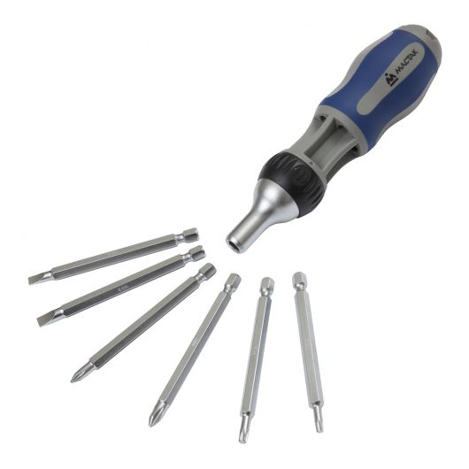 МАСТАК Отвертка со сменными вставками (битами), 7 в 1, изображение 4 • Купить по низкой цене в интернет-магазине СМЭК