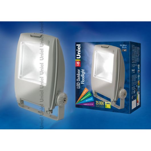 Купить Прожектор  светодиодный ULF-S02-10W-DW IP65 110-240В GREY картон в интернет-магазине СМЭК