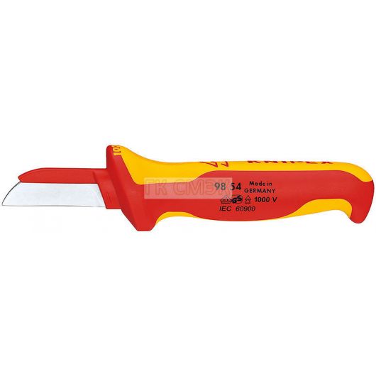 Нож для кабеля VDE, пластиковый обух на лезвии для предупреждения КЗ, L-190 мм, диэлектр., 2-компоне • Купить по низкой цене в интернет-магазине СМЭК