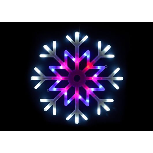 Фигура светодиодная "Снежинка", 40х40см. Подвесная. 48 светодиодов.  • Купить по низкой цене в интернет-магазине СМЭК