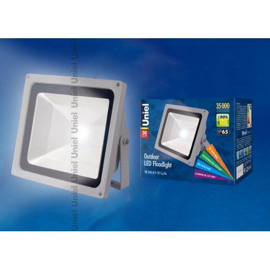 Купить Прожектор  светодиодный ULF-S01-50W-DW IP65 110-240В картон в интернет-магазине СМЭК