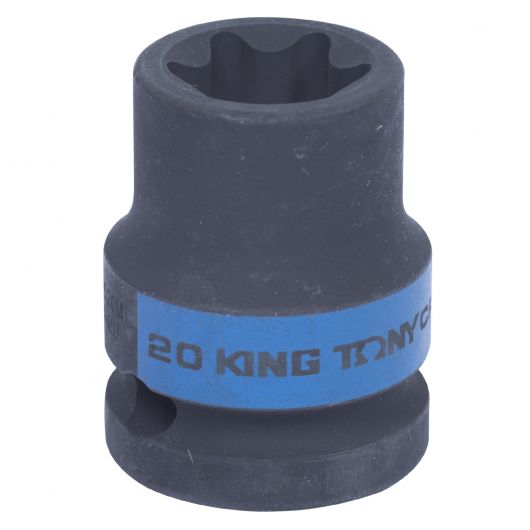 KING TONY Головка торцевая ударная TORX Е-стандарт 1/2", E20, L = 38 мм, изображение 3 • Купить по низкой цене в интернет-магазине СМЭК