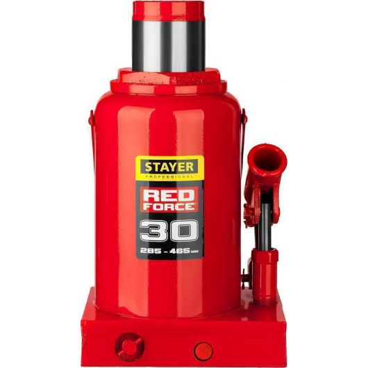 Гидравлический бутылочный домкрат STAYER  RED FORCE 30т 285-465 мм  43160-25, изображение 9 • Купить по низкой цене в интернет-магазине СМЭК
