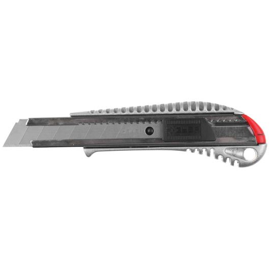 Нож с сегментированным лезвием ЗУБР Про-18А 18 мм 09170 • Купить по низкой цене в интернет-магазине СМЭК