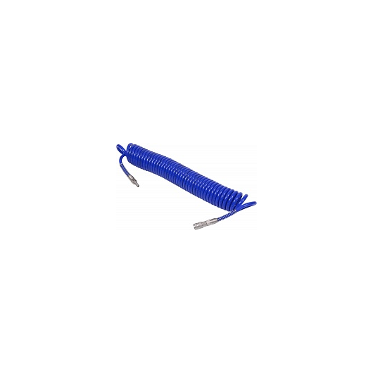 МАСТАК Шланг пневматический 10х15 мм, 15 м, спиральный, полиуретановый, фитинги • Купить по низкой цене в интернет-магазине СМЭК