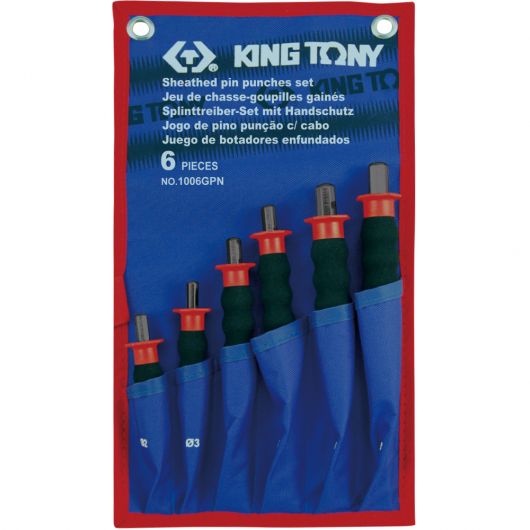 KING TONY Набор выколоток с протектором, чехол из теторона, 6 предметов, изображение 2 • Купить по низкой цене в интернет-магазине СМЭК