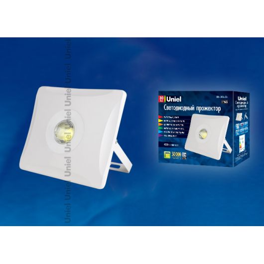 Купить Прожектор  светодиодный ULF-F11-30W-NW IP65 180-240В WHITE картон в интернет-магазине СМЭК