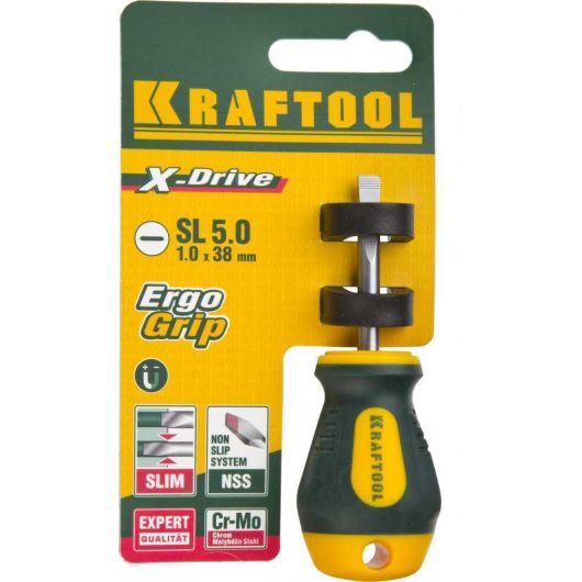 KRAFTOOL Х-Drive SL5x38 отвертка, 250071-5.5-038, изображение 5 • Купить по низкой цене в интернет-магазине СМЭК