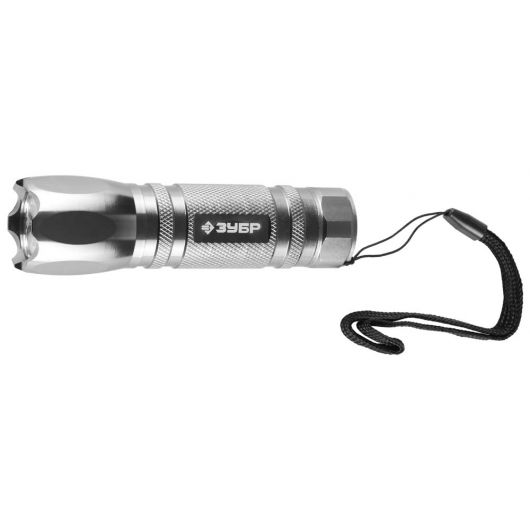 Купить Светодиодный фонарь ЗУБР в алюминиевом корпусе 8 LED + лазер 3хААА 56206 в интернет-магазине СМЭК